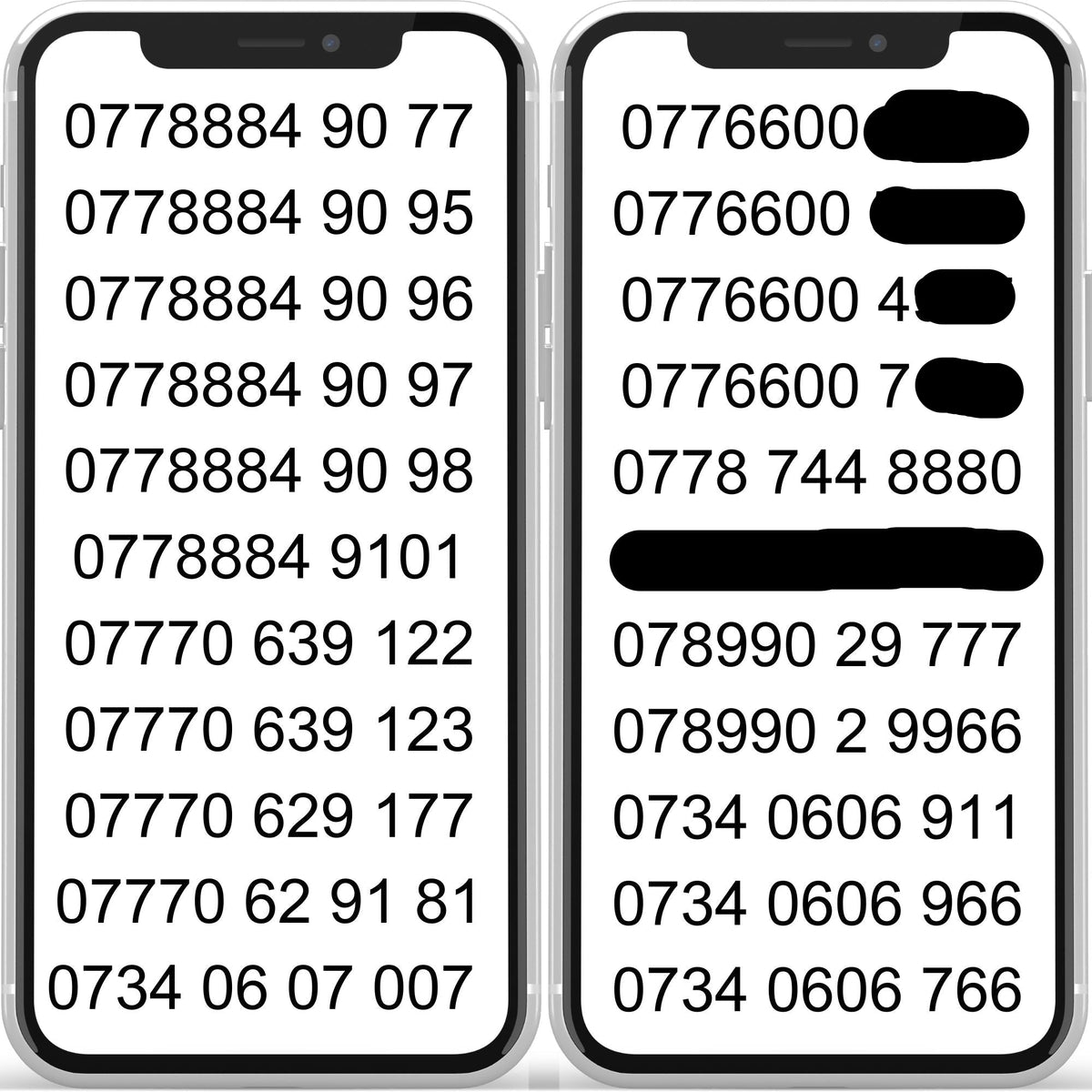 Buy VIP Mobile Numbers – UK Gold Number Sim Card list 07770, 0776600, 888, by Vodafone –
