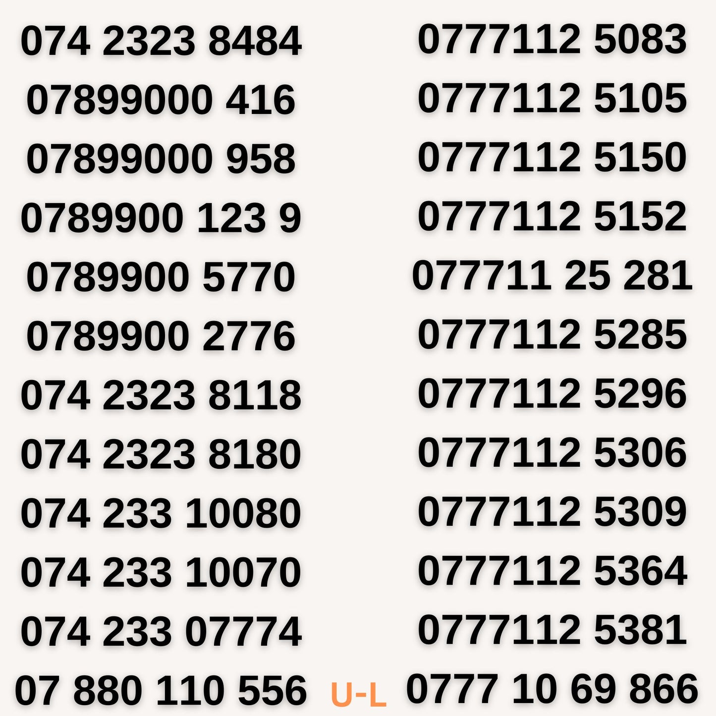 UK VIP Mobile Numbers – 0777112, 555,111 & More Memorable Gold Numbers for Sale U-L by LEBARA – Buy VIP mobile numbers UK. Gold Numbers list. Lebara VIP Mobile Numbers – 0777112, 899000 | Gold Numbers UK