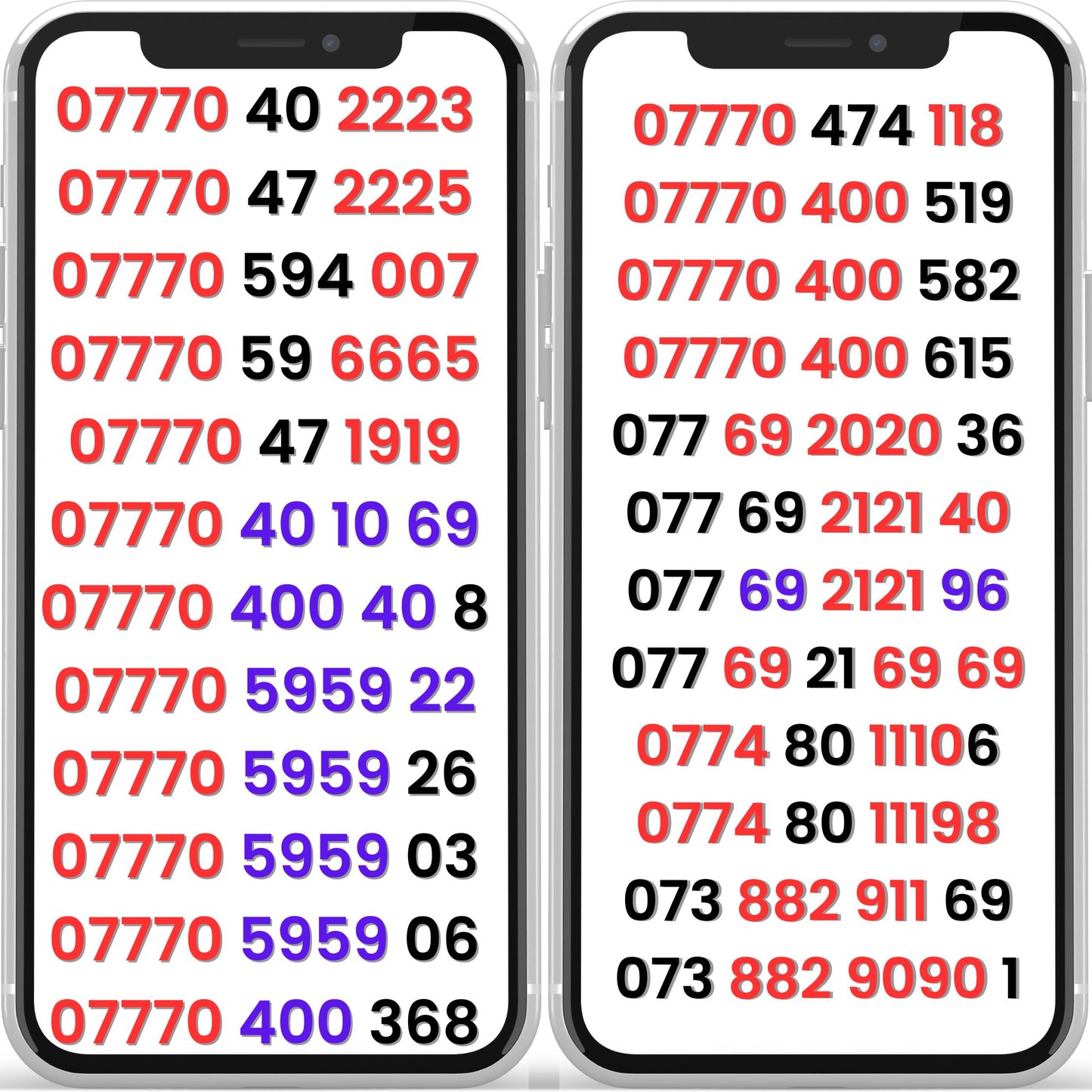 Lebara VIP gold mobile numbers UK premium memorable phone numbers