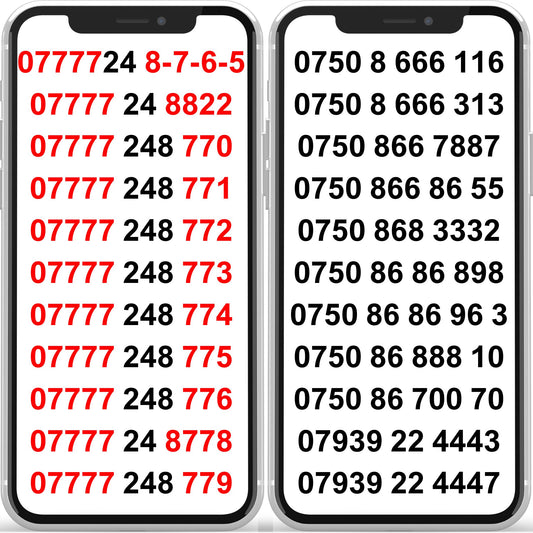 Exclusive VIP Mobile Numbers – 07777, 888, 666 Business & Personal Gold Numbers B5-E by EE – Buy VIP mobile numbers UK. Gold Numbers list. Buy UK EE VIP Mobile Numbers – 07777, 888, 666 Gold Numbers