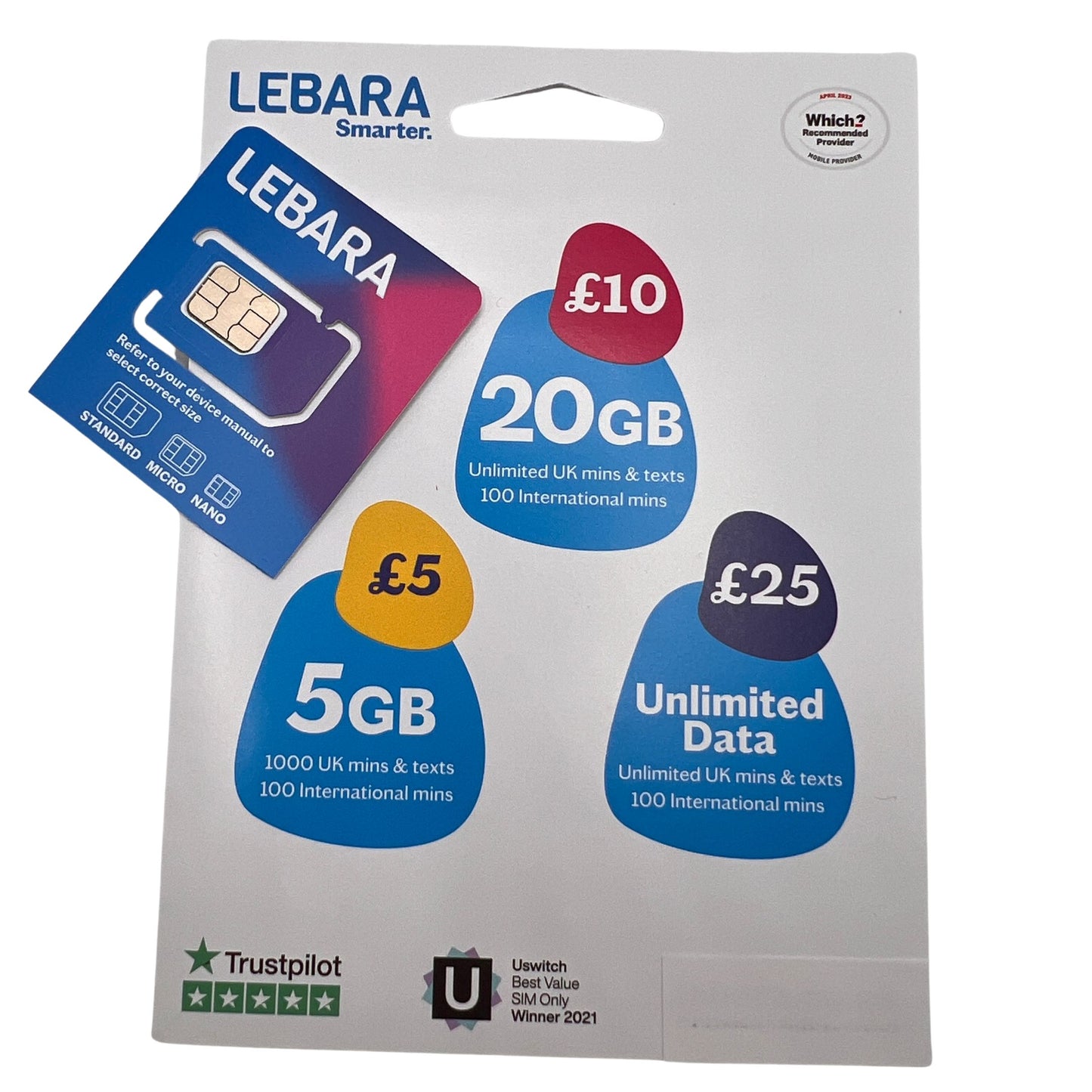 Lebara UK Pay-As-You-Go SIM Card - Lebara Sim card PAYG by LEBARA - Buy Lebara sim Card UK PAYG.