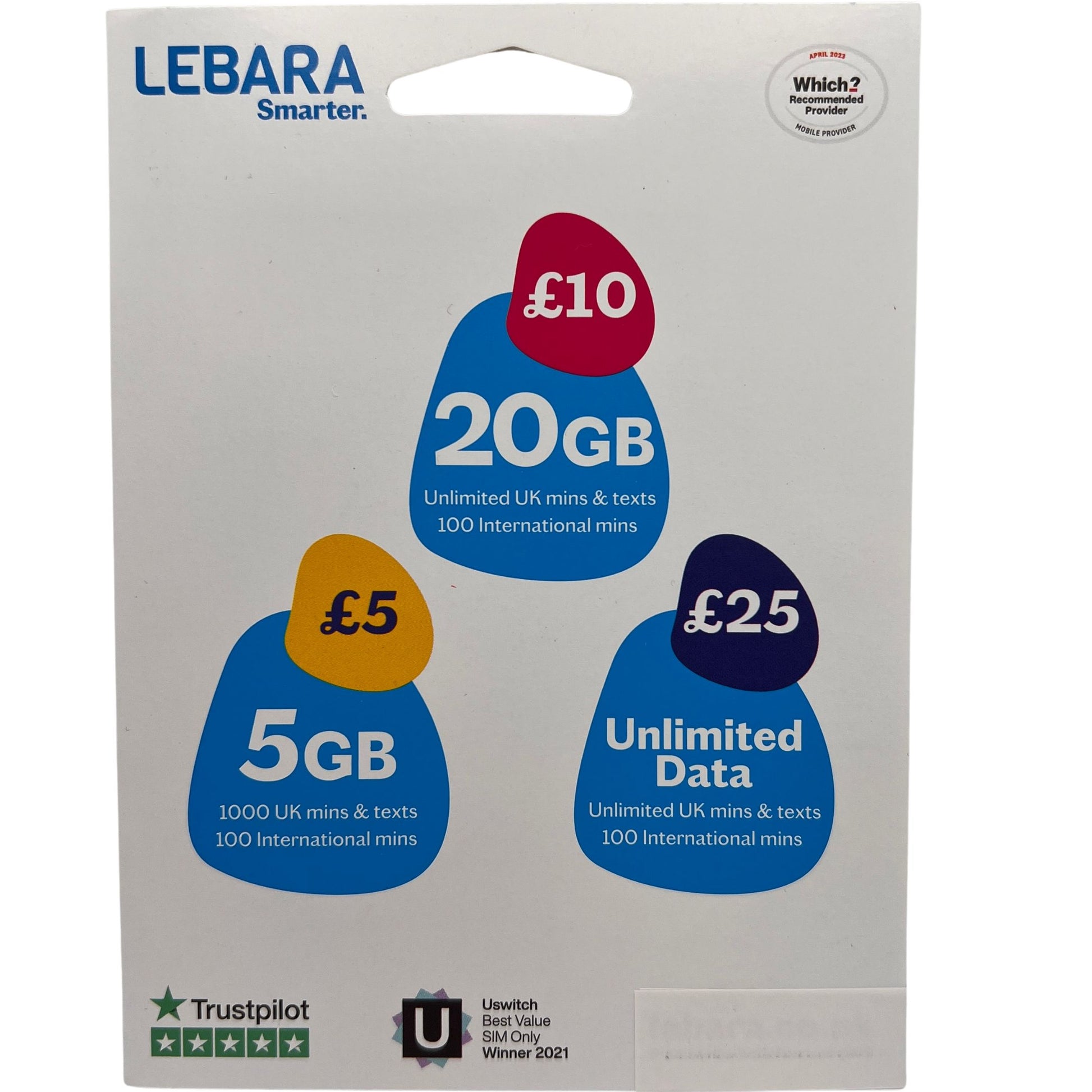 Lebara UK Pay-As-You-Go SIM Card - Lebara Sim card PAYG .