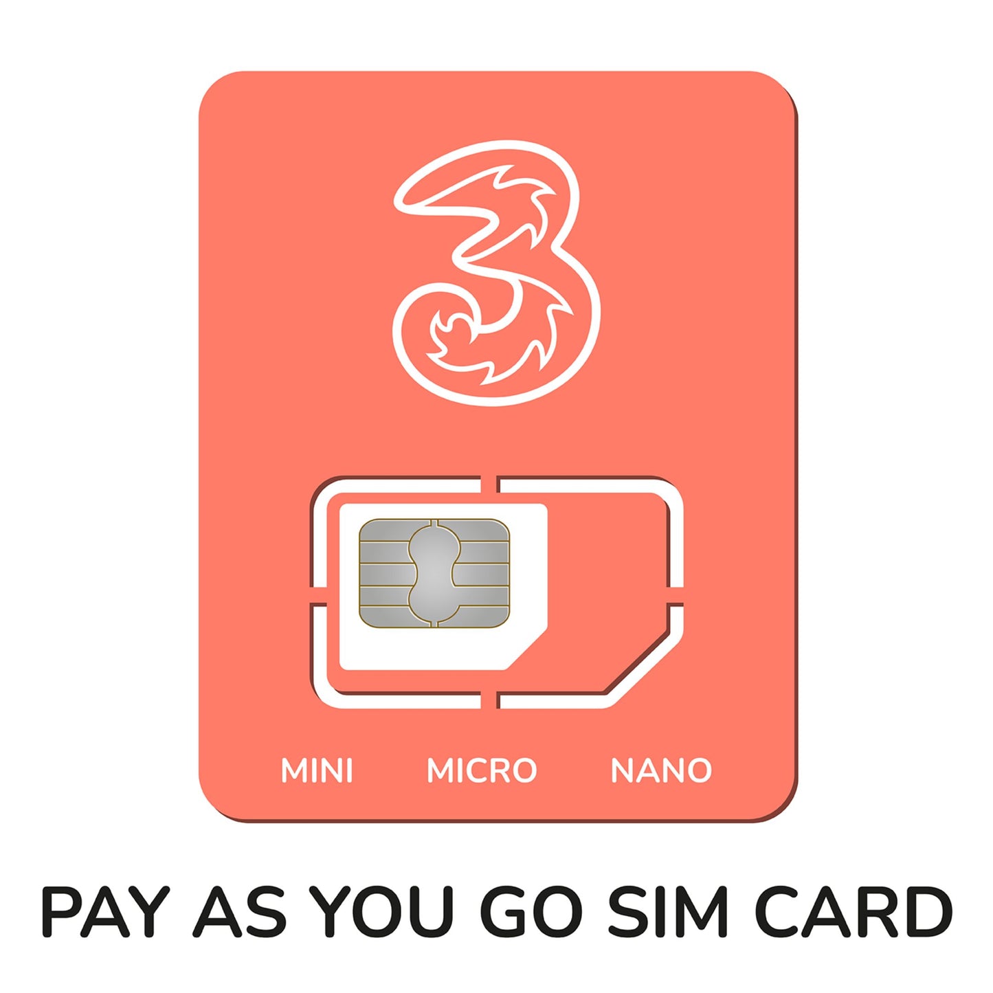 Three UK SIM Card - Pay As You Go - Nano, Micro & Standard | 3G, 4G, 5G by Three – Buy VIP mobile numbers UK. Gold Numbers list. Three UK SIM Card - Pay As You Go - Nano, Micro & Standard |3G, 4G, 5G