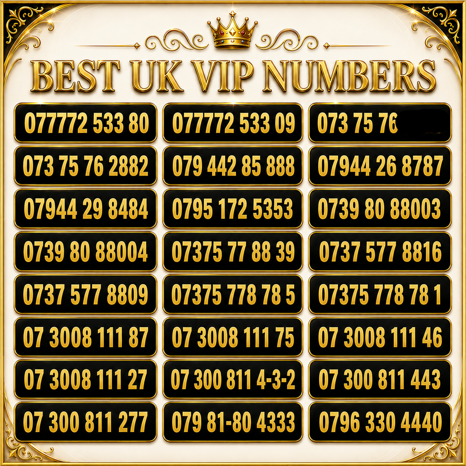 Vip Table Numbers UK VIP Mobile Numbers – Memorable VIP Numbers - Gold Numbers – Gold ...