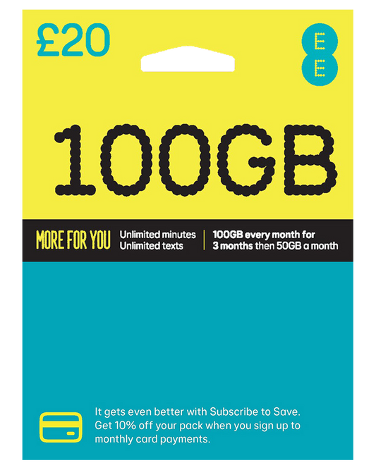 EE UK Sim Card Pay As You Go Data Unlimited Calls & Text From £10. 3in1 size Mini Micro Nano Active PAYG