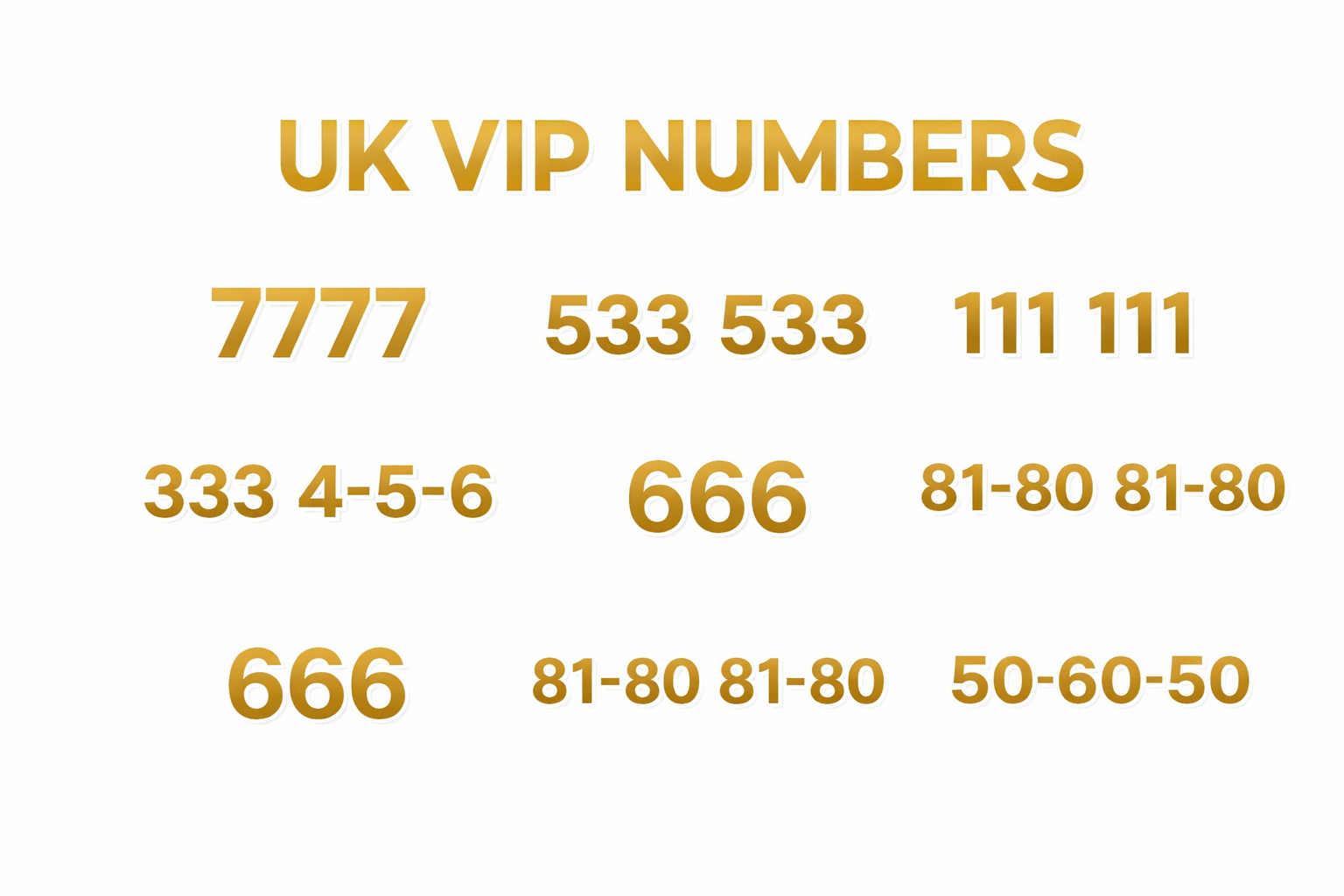 Vip Number Service Buy EE UK VIP Mobile Numbers - 07777, 007 & More Gold Numbers For Sale ...