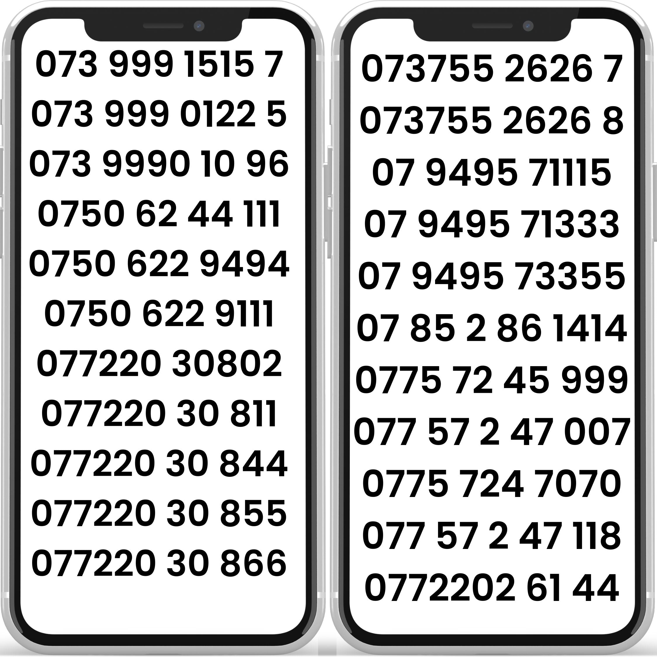 Buy UK EE VIP Mobile Numbers – Affordable Prices 666,111, 444 – Gold ...
