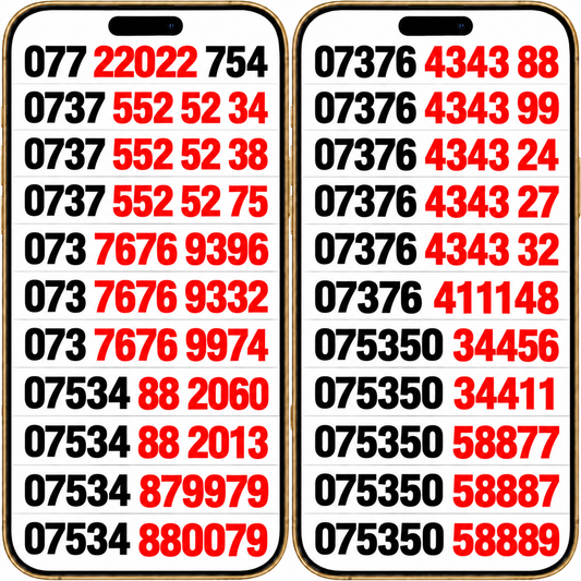 UK VIP Phone Numbers – 1112, 8887 Mobile Gold Numbers for Sale P-E by EE – Buy VIP mobile numbers UK. Gold Numbers list. EE VIP Mobile Numbers UK | 4343 & Memorable Gold Numbers