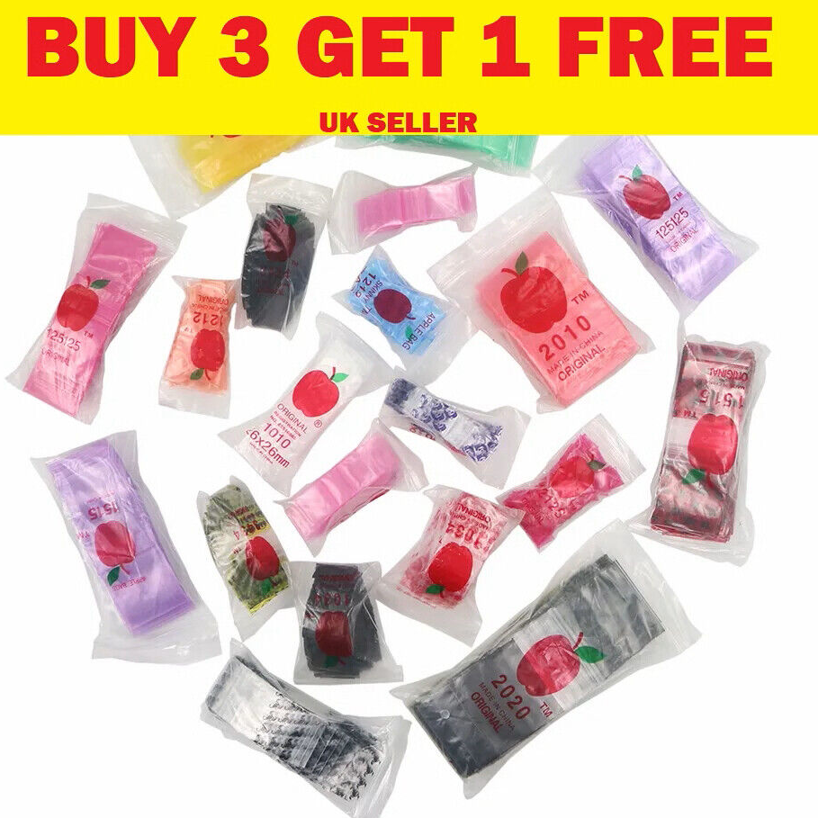 300 x Small Plastic Ziplock Bags – Resealable, Smell-Proof Baggies for Crafts, Jewelry, and Herbs Storage