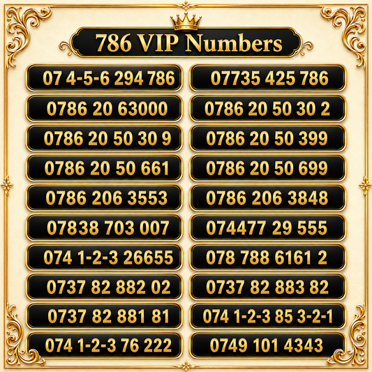 UK VIP Mobile Numbers – 0786 Gold Numbers- spiritual significance, Bismillah | A9-3 by THREE – Buy VIP mobile numbers UK. Gold Numbers list. 0786 Bismillah VIP Numbers UK – Three Gold Numbers - Pay As You Go