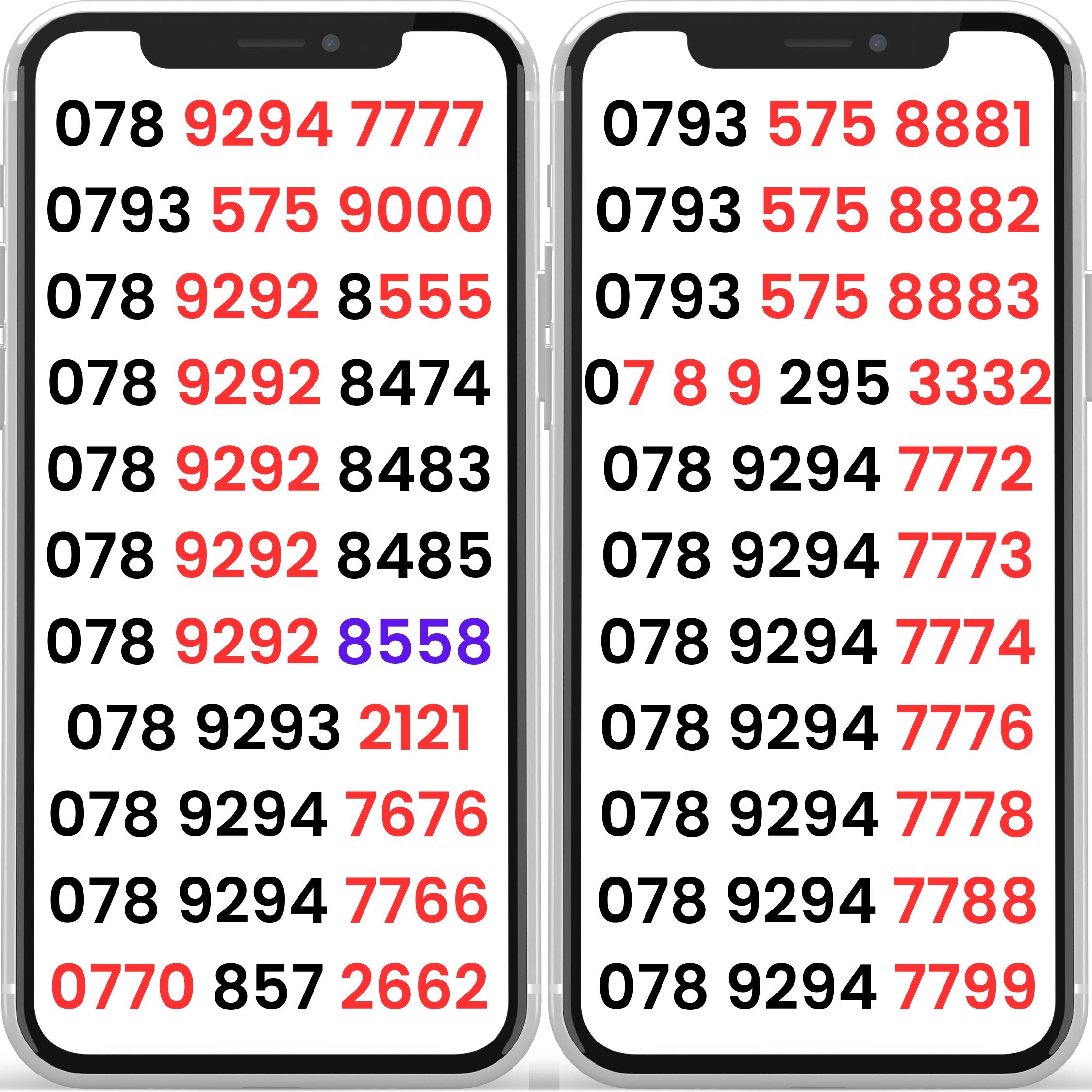 O2 UK VIP Mobile Numbers | Gold Memorable Mobile Numbers for Sale ...