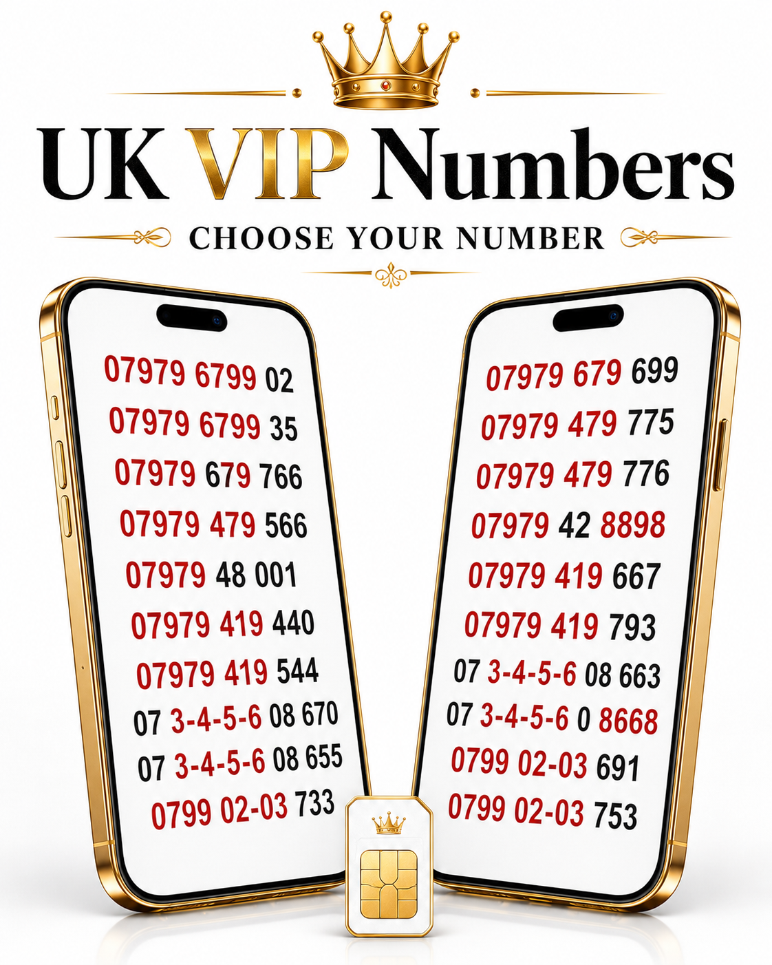 UK Gold VIP Mobile Numbers – Easy to Remember 07979-679 Premium Gold Numbers A5-L by Lebara – Buy VIP mobile numbers UK. Gold Numbers list. Lebara VIP Mobile Numbers - UK Gold Numbers Easy to Remember 07979679