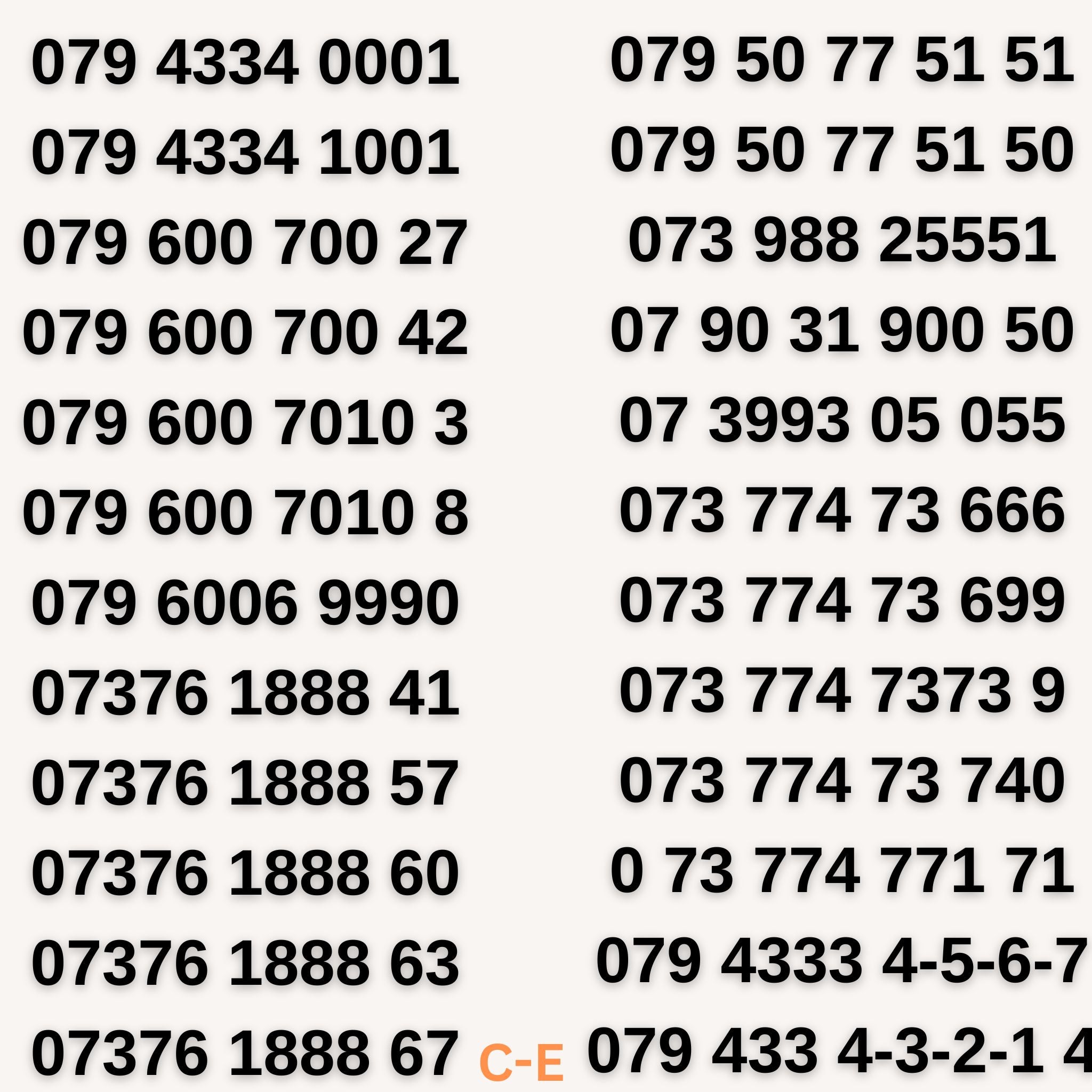 UK VIP Mobile Numbers – Memorable VIP Numbers - Gold Numbers – Gold ...