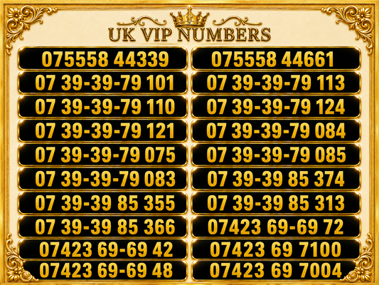 Vodafone UK VIP gold numbers memorable mobile number selection