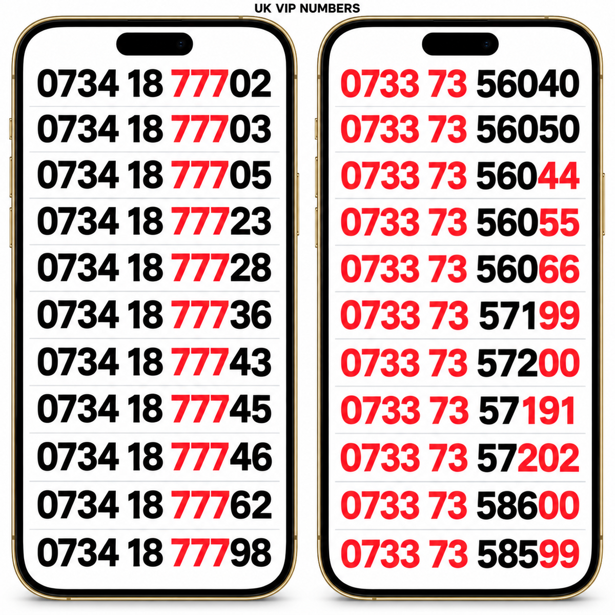 Memorable UK Mobile Numbers – Choose Your Pay And Go VIP or Gold Number G-V by Vodafone – Buy VIP mobile numbers UK. Gold Numbers list. Vodafone VIP Numbers UK | Gold Mobile Numbers for Sale | Pay & Go